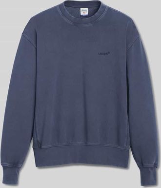 Levi's Relaxed Fit Sweatshirt aus Baumwoll-Mix in Jeansblau, Gr&ouml;&szlig;e XXL