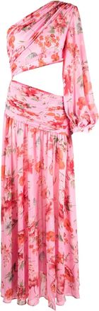 Bronx and Banco Jurk met bloemenprint - Roze