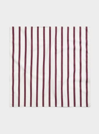 Le 31 Mens Burgundy stripe tie scarf