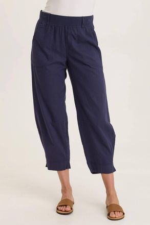 Xcvi Jisola Mini Barrel Leg Pant In Navy