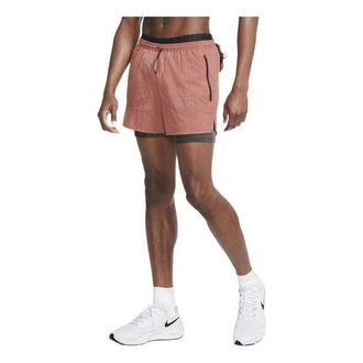 Nike Mens Nike Quick Dry Breathable 3 In 1 Running Shorts Pink CU5557-652