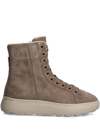 Geox Spherica EC Lace-up zip boots - Brown