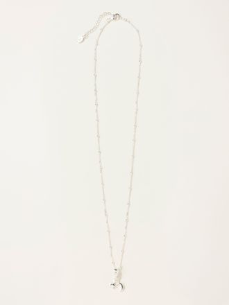 Fat Face FatFace Star Moon Necklace in Silver Tone
