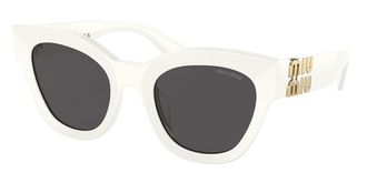 Miu Miu MU01YSF Asian Fit 1425S0 Womens Sunglasses White Size 51