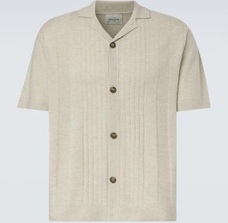 Le Kasha Gerone knitted cashmere polo shirt