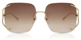 Gucci GG0646S 002 Womens Sunglasses Gold Size 60