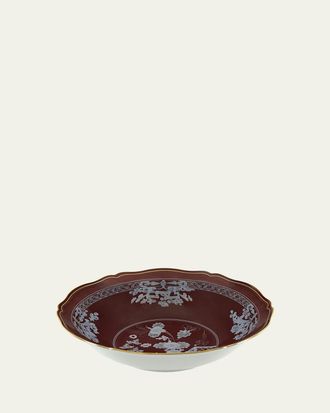 Ginori 1735 Oriente Italiano Castagna Deep Round Serving Bowl