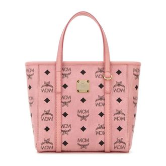 MCM Mcm, Tassen, Dames, Roze, ONE Size, Katoen, Toni Top-Zip Shopper