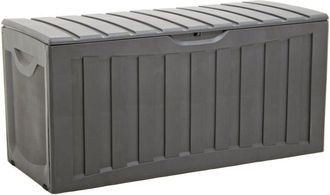 vidaXL Caja De Almacenaje Polipropileno Negra 118x53x57 Cm Vidaxl