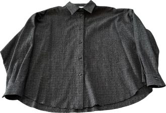 Douuod Camicia ampia collo chiuso - Dames - Overhemden - Grijs - S - Overhemden