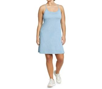 Eddie Bauer Resolution Athletic Sport Mini Dress - Plus In Coast Blue