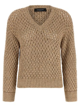 Fabiana Filippi Brown Cotton Womens Cardigan
