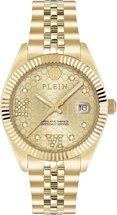 Philipp Plein Date Superlative Crystal - Dames - Horloges - Geel - ONE Size - Accessoires