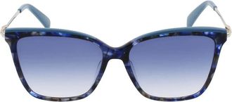 Longchamp Lo 683S-420 Zonnebril - Dames - Zonnebrillen - Blauw - ONE Size - Accessoires