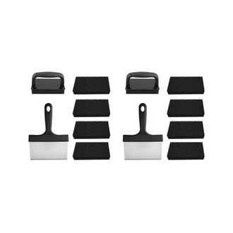OEM Kit De Limpieza Multiusos Para Placas Calefactoras (2 Unidades) Con Cepillos Para Limpiar Parrillas Y Superficies Calientes O Fr&iacute;as