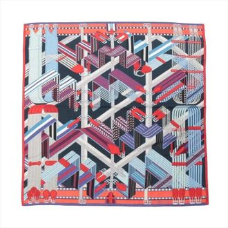Herm&egrave;s Pre-owned Scarves, female, Multicolor, Size: ONE SIZE Pre-owned Carre 140 Scarf