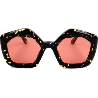 Marni 51mm Square Sunglasses in Tort /Pink at Nordstrom Rack