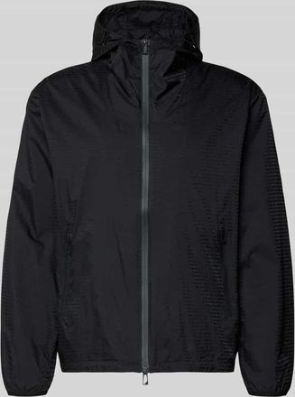 Emporio Armani Jacke mit Zweiwege-Rei&szlig;verschluss in Black, Gr&ouml;&szlig;e 48