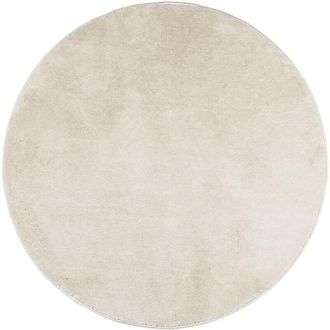 vidaXL Tappeto oviedo a Pelo Corto Beige &oslash; 160 cm - Vidaxl