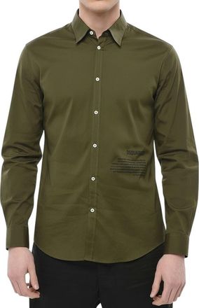 Dsquared2 Green Slim Logo Shirt