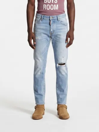Dsquared2 Jeans L. A. Bro straight in denim distressed