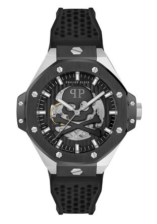 Philipp Plein $keleton Royal Mens Black Watch PWPFA0824 Silicone - One Size