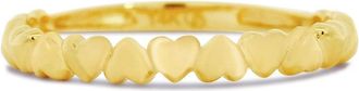 The Lovery Gold Alternating Heart Band