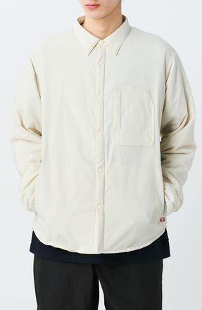 Snow Peak Flexible Insulated Water Repellent Shirt Jacket in Ecru at Nordstrom, Size X-Large