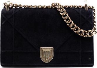 Dior Pre-owned Dior Small Velvet Diorama Flap Ladies WO7VU1HDU2L3W2KV