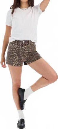 Daze Hotshot High Rise Micro Shorts In Cool Cat