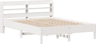 vidaXL Vidaxl - Bed Frame without Mattress White 140x190 cm Solid Wood Pine