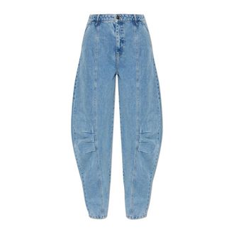 Rotate Logo Jeans - Dames - Loose Fit Jeans - Blauw - M - Katoen - Jeans