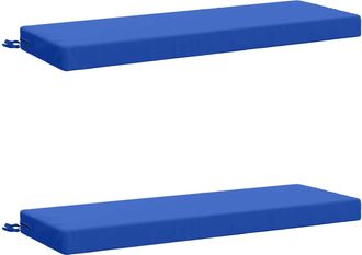 vidaXL Cojines Para Banco De 2 Piezas Soest 2 Uds. 100% Poli&eacute;ster Vidaxl