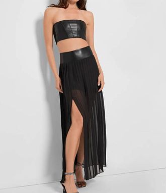 AS by DF Felice Pleated Skirt In Black
