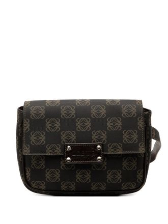 Loewe 2006 Anagram Coated Canvas belt bag - Brown