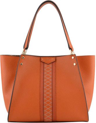 Pourchet Petit Cabas Hebdo Madison - Dames - Shoppers - Oranje - ONE Size - Leer - Tassen