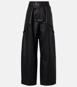 Loewe Pantalones anchos de piel