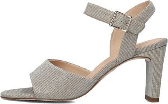 Peter Kaiser Elegante Beige Sandalen voor de Zomer - Dames - Sandalen met hakken - Beige - 37 EU - Linnen - Schoenen