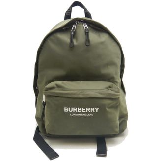 Burberry Khaki Nylon Backpack (Pre-Owned)