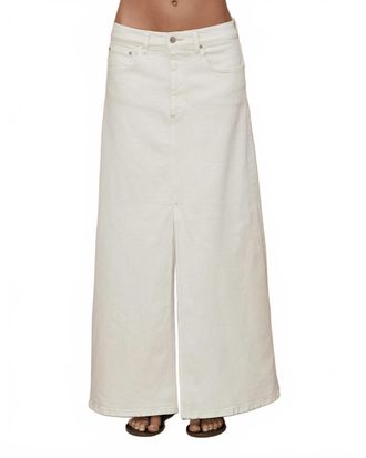 LE JEAN Maxi Denim Skirt In Beach House