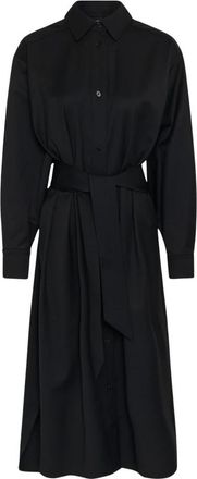 Inwear Vestido Camisero Midi Nalaje con Botones Delanteros - Dresses - Mujer - Negro - S