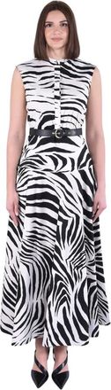 Max Mara Kleedjes - Dames - Maxi kleedjes - Veelkleurig - S - Katoen - Kleedjes