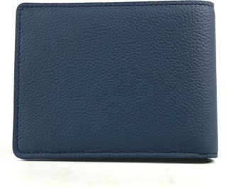 Louis Vuitton Navy Leather Wallet (Bi-Fold) (Pre-Owned)
