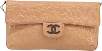 Chanel Pre-owned Vintage Schoudertas - Dames - Vintage Schoudertas - Beige - ONE Size - Leer - Vintage