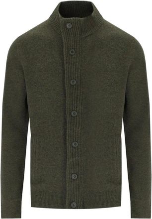 Barbour Truien & Vesten, Heren, Groen, M, Wol, Essential Elbow-Patch Cardigan