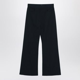 Acne Studios Navy Pinstripe Trousers