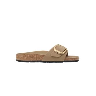 Birkenstock Sliders, female, Brown, Size: 10 US Madrid Big Buckle