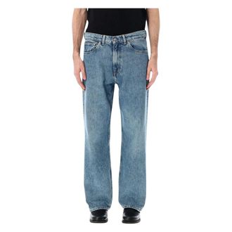 Our Legacy Straight Fit Jeans, male, Blue, W32, Third Cut Jeans