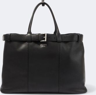 Prada Shopper Prada Buckle in pelle
