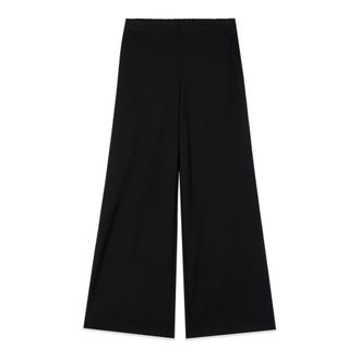 Oltre Pantaloni palazzo in tessuto cr&ecirc;pe - - Trousers - Donna - Nero - M